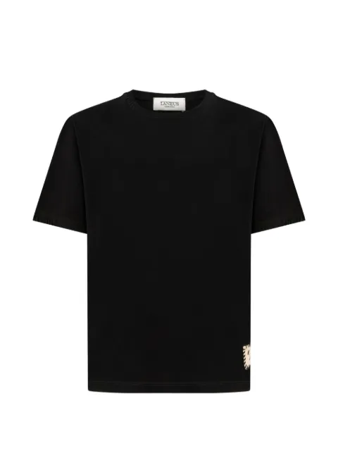 Laneus patch-detail short-sleeve T-shirt Black F6LAMATH211