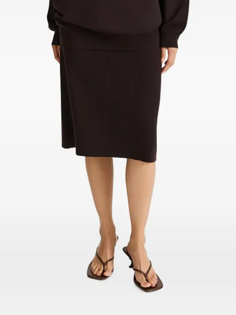 Stylein ribbed-knit skirt Brown PEARLA