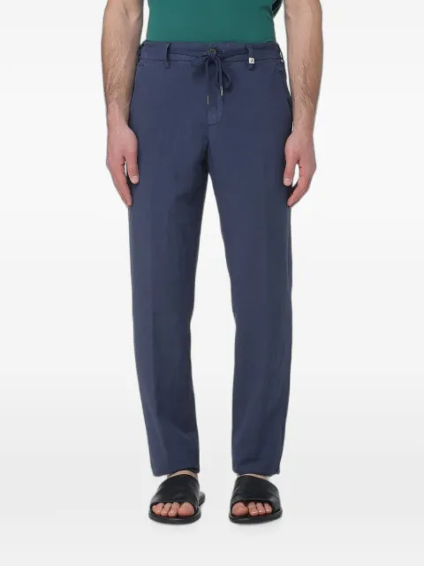 Myths drawstring-waist twill chino pants Blue 26M12L80