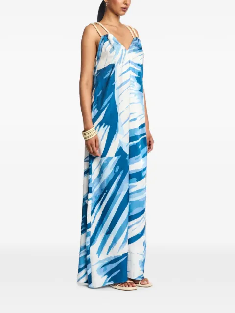 DIARRABLU Jwana abstract-print maxi dress Blue DJWA0LOA08BLU