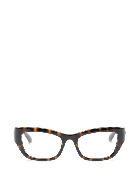Gucci Eyewear tortoiseshell-effect interlocking-logo glasses Brown GG2125O