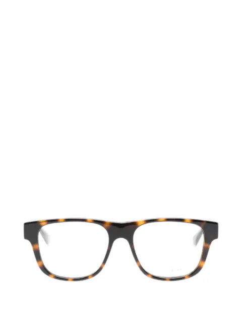 Gucci Eyewear tortoiseshell-effect glasses Brown GG2086O