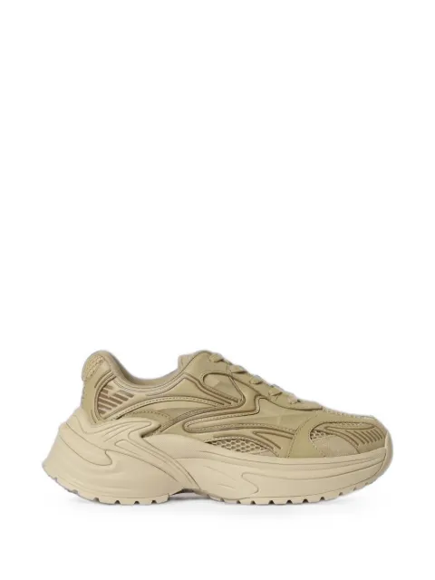 Emporio Armani mesh panelled sneakers Neutrals EM004829AF23185M6382