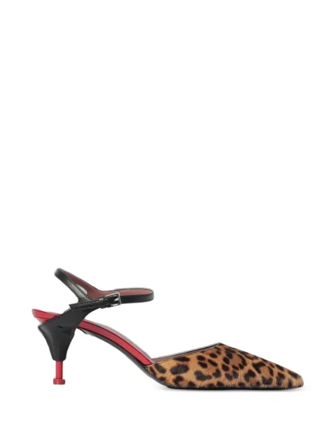 Premiata leopard-print slingback pumps Brown M7013LEOMIELEMOROGARDA