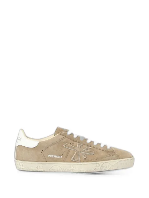 Premiata Steven logo-patch sneakers Neutrals STEVEN6221
