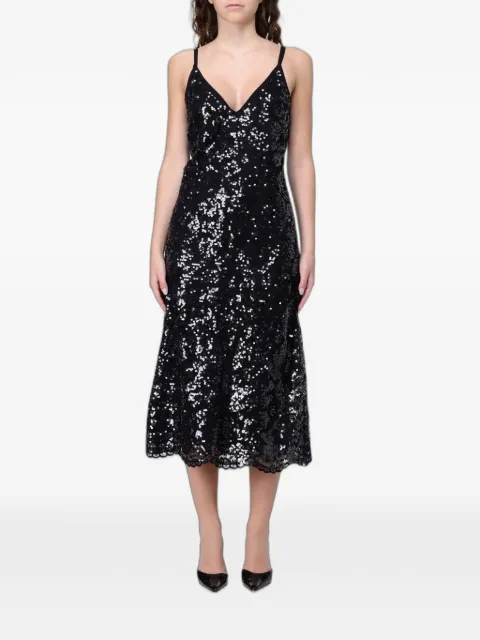 TWINSET sequin-embellished midi dress Black 261TP2630