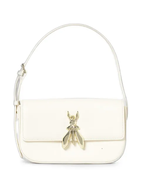 Patrizia Pepe Fly leather shoulder bag White 8B0231L061W405