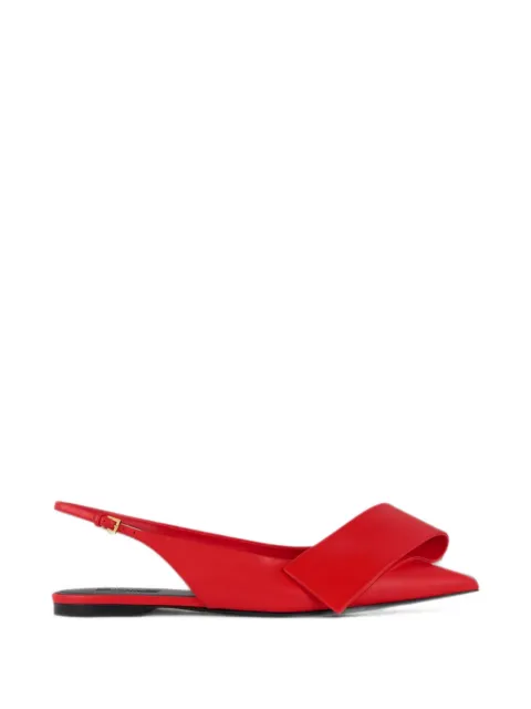 Givenchy twisted-ribbon slingback ballet flats Red BE501CE1J7626