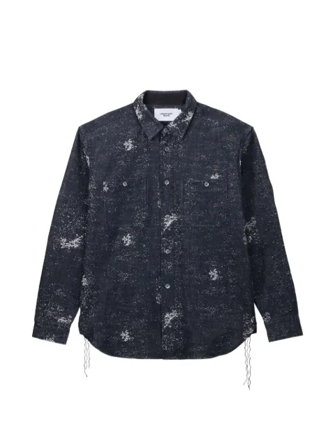 Momotaro Jaguard long-sleeve shirt Blue MMLS6008