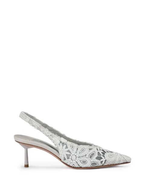 Le Silla Clivage lace slingback pumps White 4179F060BXPPNEM
