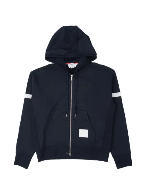 Thom Browne loopback-jersey armband hoodie Blue MJT576A03037