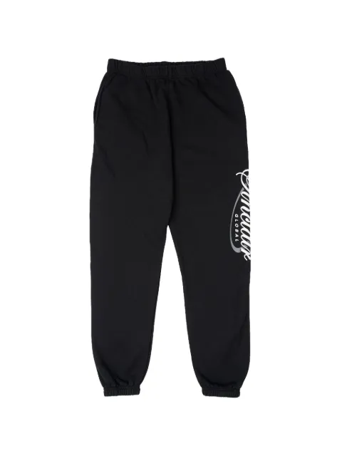 Sinclair logo-print track pants Black SMB0102