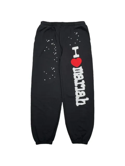 SP5DER logo-print track pants Black SP5DER442