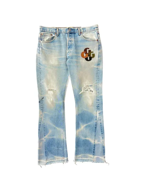 GALLERY DEPT. LA Flare patch-detail jeans Blue GD179