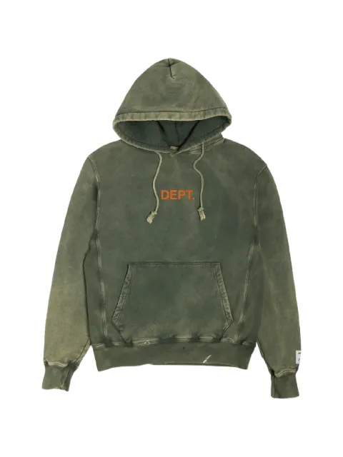 GALLERY DEPT. paint-splatter logo hoodie Green GD178