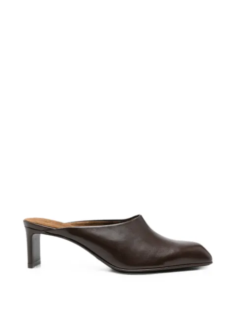 KHAITE square-toe mules Brown F60291027