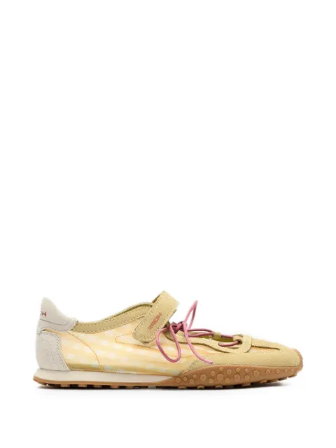 Hoff Bridge gingham-pattern touch-strap sneakerinas Neutrals 12661047