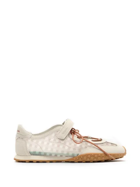 Hoff Bridge gingham-pattern touch-strap sneakerinas White 12661038