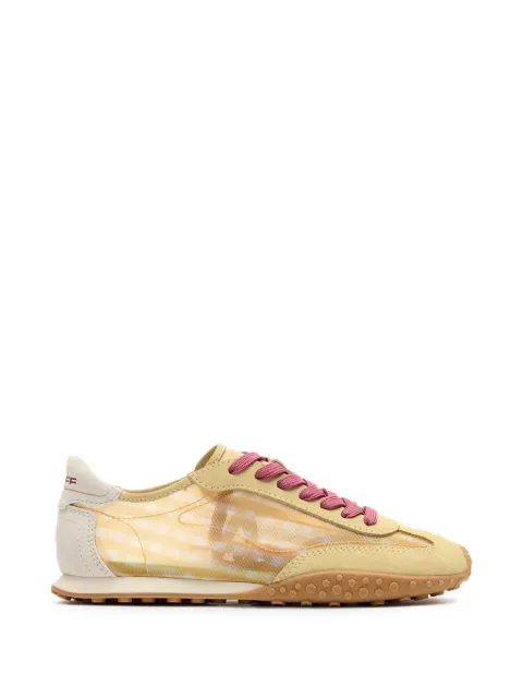Hoff Bridge gingham-pattern panelled sneakers Neutrals 12661046