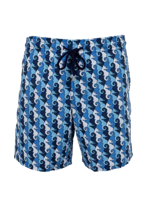 Vilebrequin x Mary Katrantzou seahorse-print swim shorts Blue MOOZB118