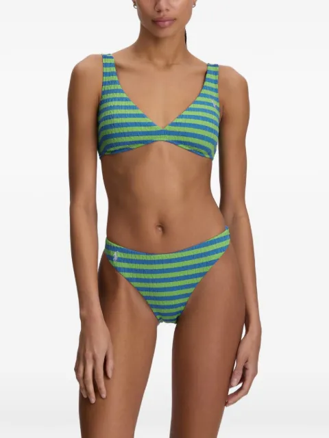 Polo Ralph Lauren V-neck striped bikini top Blue 21605449