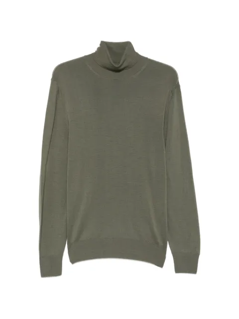 Canali roll-neck long-sleeve sweater Green C0020MK01149