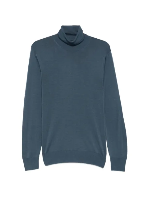 Canali roll-neck long-sleeve sweater Blue C0020MK01149