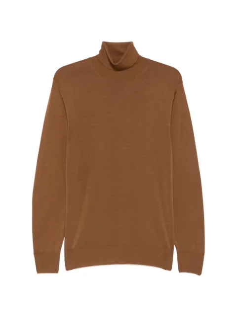 Canali roll-neck wool sweater Brown C0020MK01149
