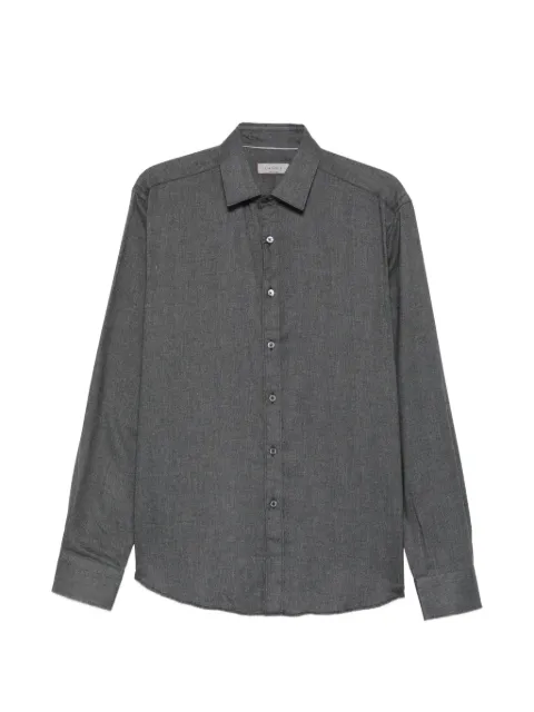 Canali herringbone-pattern shirt Grey CSL7077GL03659