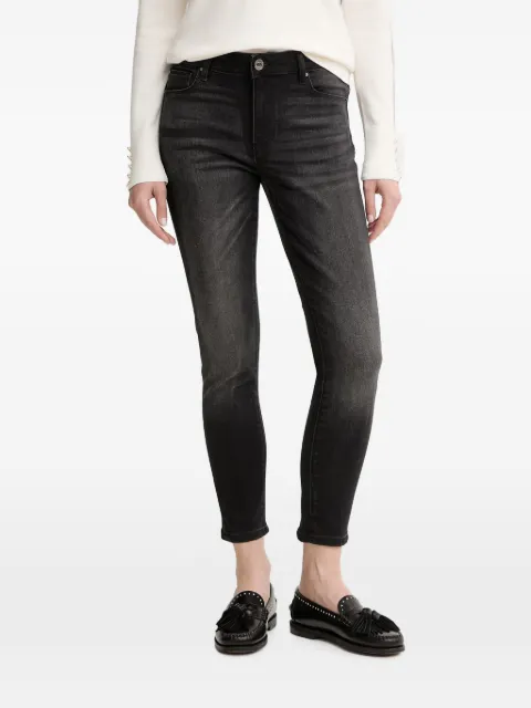 FRACOMINA embellished-pocket whiskered jeans Black FP25WV8000D46404
