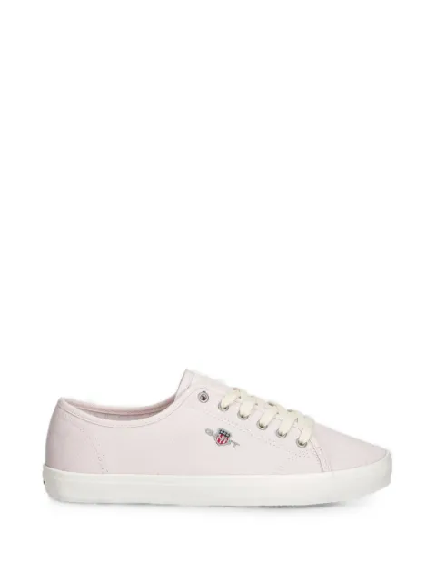 Gant logo-embroidered lace-up sneakers Pink 32538309