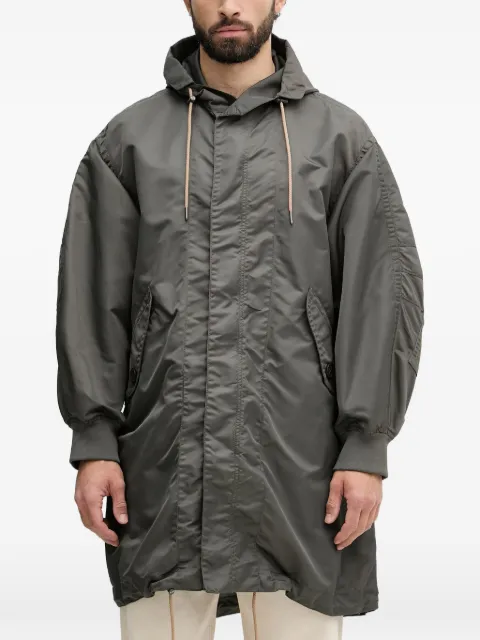 Armani Exchange hooded zip-up coat Green XM001820AF16593