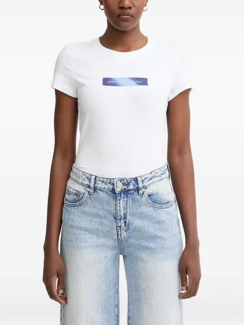 Armani Exchange logo-print short-sleeve T-shirt White XW002112AF16294