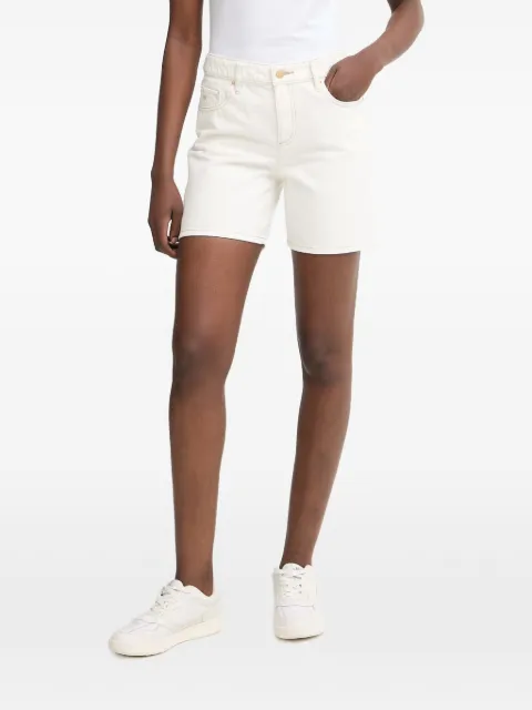 Armani Exchange contrast-stitch logo-patch shorts Neutrals XW002272AF21335