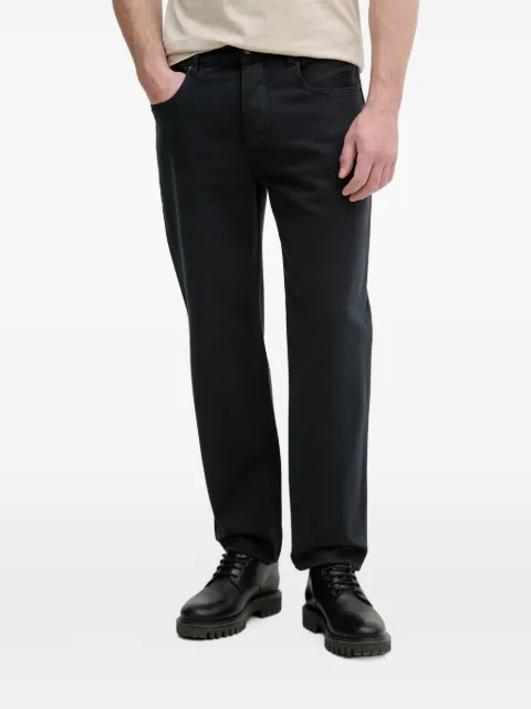 Armani Exchange logo-patch straight-leg jeans Black XM000075AF24874