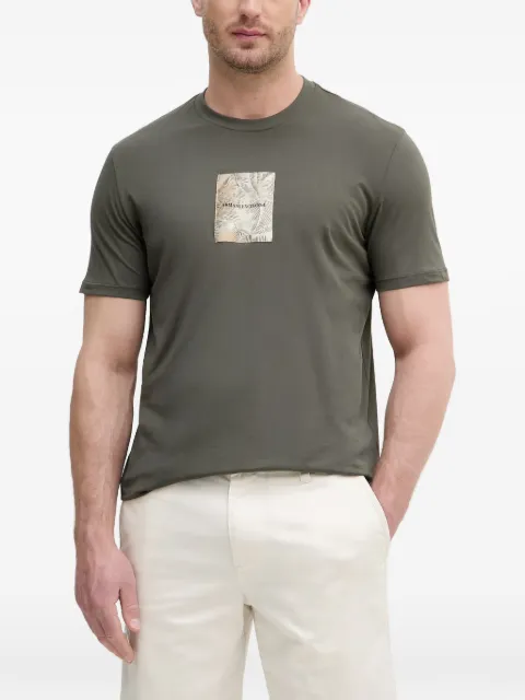 Armani Exchange logo-patch t-shirt Green XM002501AF1