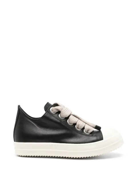 Rick Owens Jumbolace Low leather sneakers Black RU02F4893LCOW2