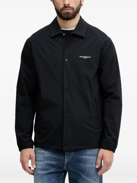 Emporio Armani logo-embroidered jacket Blue EM004691AF21368