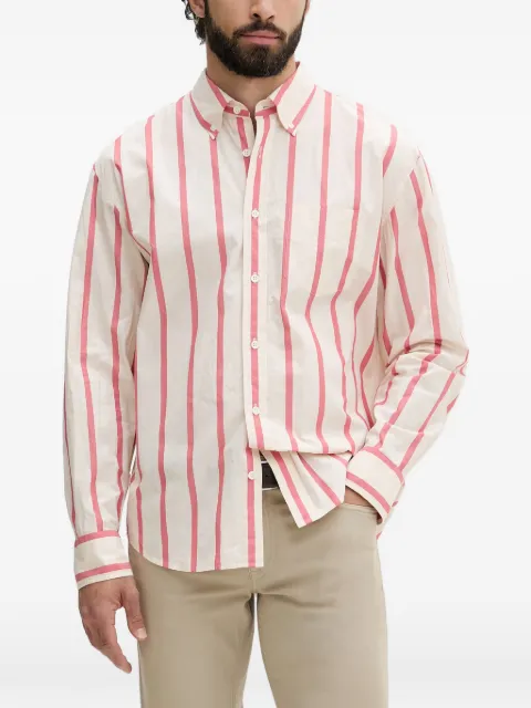 Gant vertical-stripe button-down shirt Neutrals 3260001