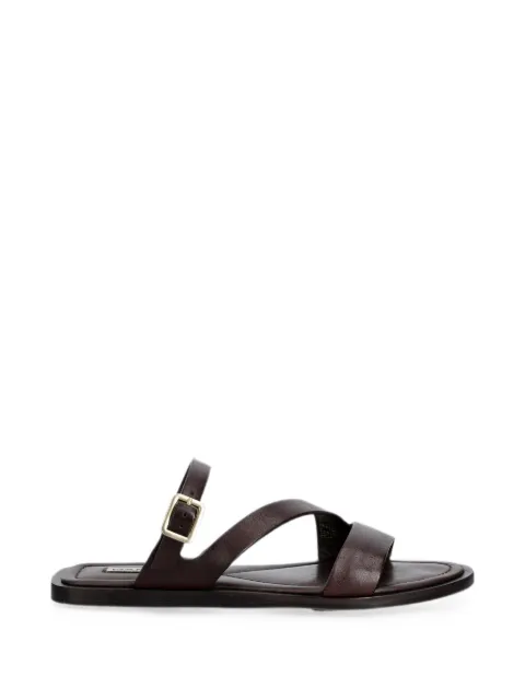 Gant buckle-fastening leather sandals Brown 32561308