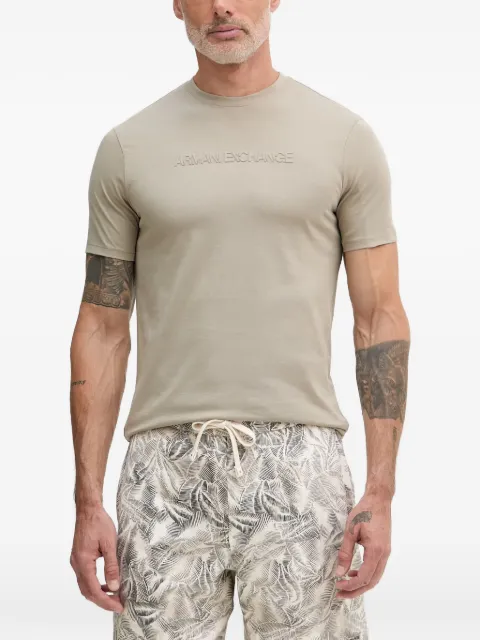 Armani Exchange logo-embossed T-shirt Neutrals XM002467AF10356