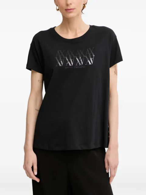Armani Exchange logo-print short-sleeve T-shirt Black XW002290AF17172