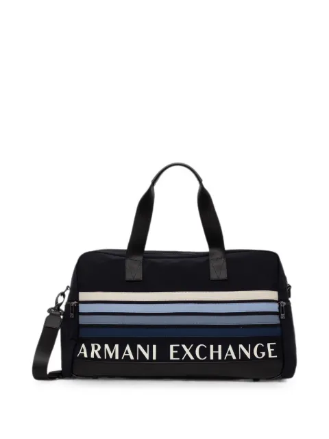 Armani Exchange logo-print travel bag Blue XM002833AF24981