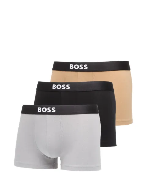 HUGO Boss One logo-waistband trunks Grey 50544263064