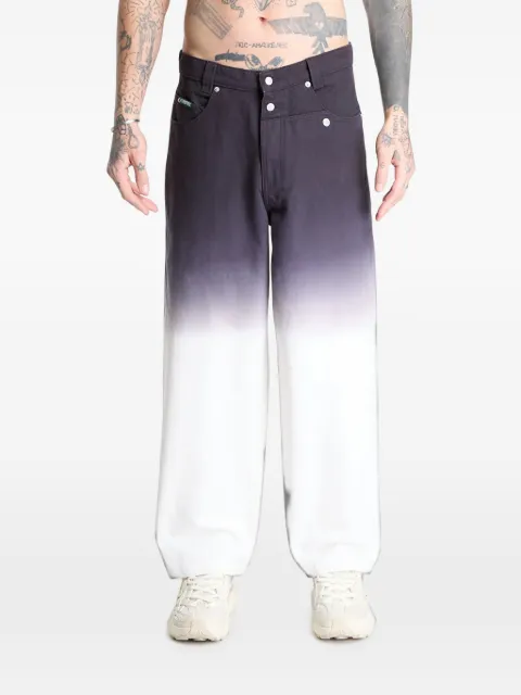 Pleasures dip-dye trousers Black P26SP037BLACK