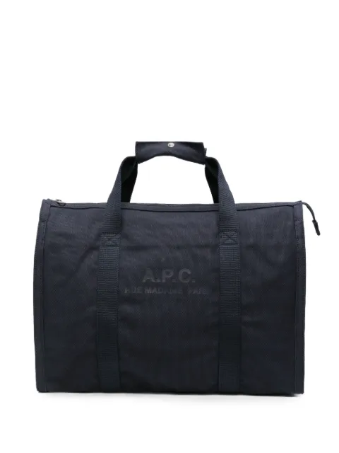 A.P.C. Recuperation logo-print luggage & holdalls bag Blue COHTEH62230