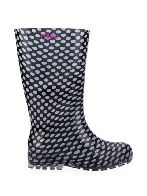 Melissa Welly polka-dot boots Black 33867