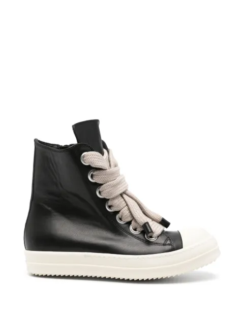 Rick Owens high-top jumbo-lace sneakers Black RU02F4892LCOW2