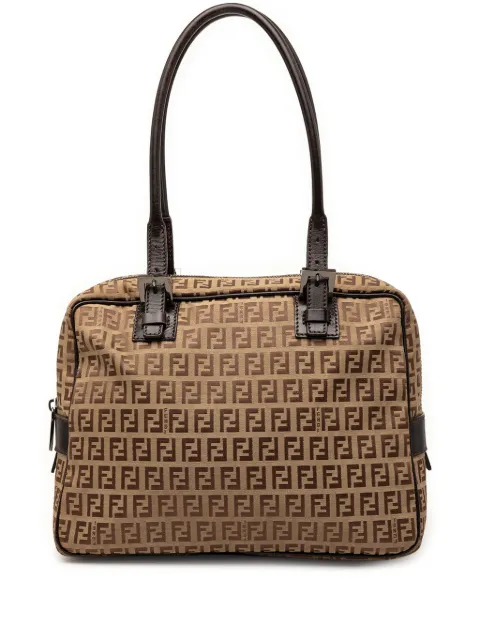 Fendi Pre-Owned 2000-2010 Zucchino Canvas shoulder bag Neutrals UMX005SNLB9O6LXF