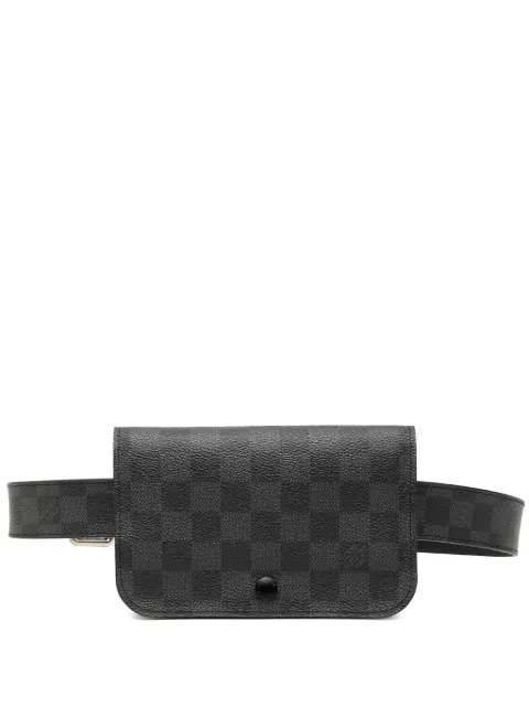 Louis Vuitton Pre-Owned 2008-2011 Damier Graphite Pochette Homme Ceinture belt bag Black TPWK3PL4Q1WS5THG